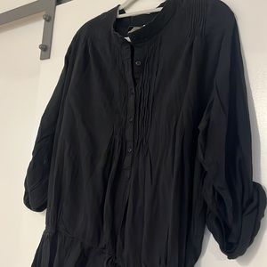 Lauren Ralph Lauren Cotton Dress XL black Long Sleeve Long Sleeve